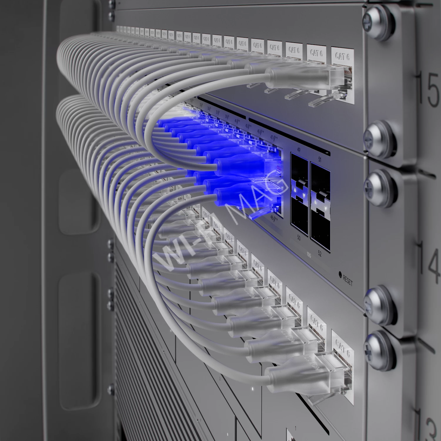 Ubiquiti UniFi Etherlighting Patch Cable (0,3 метра) патч-кабель Cat.6, RJ45, белый