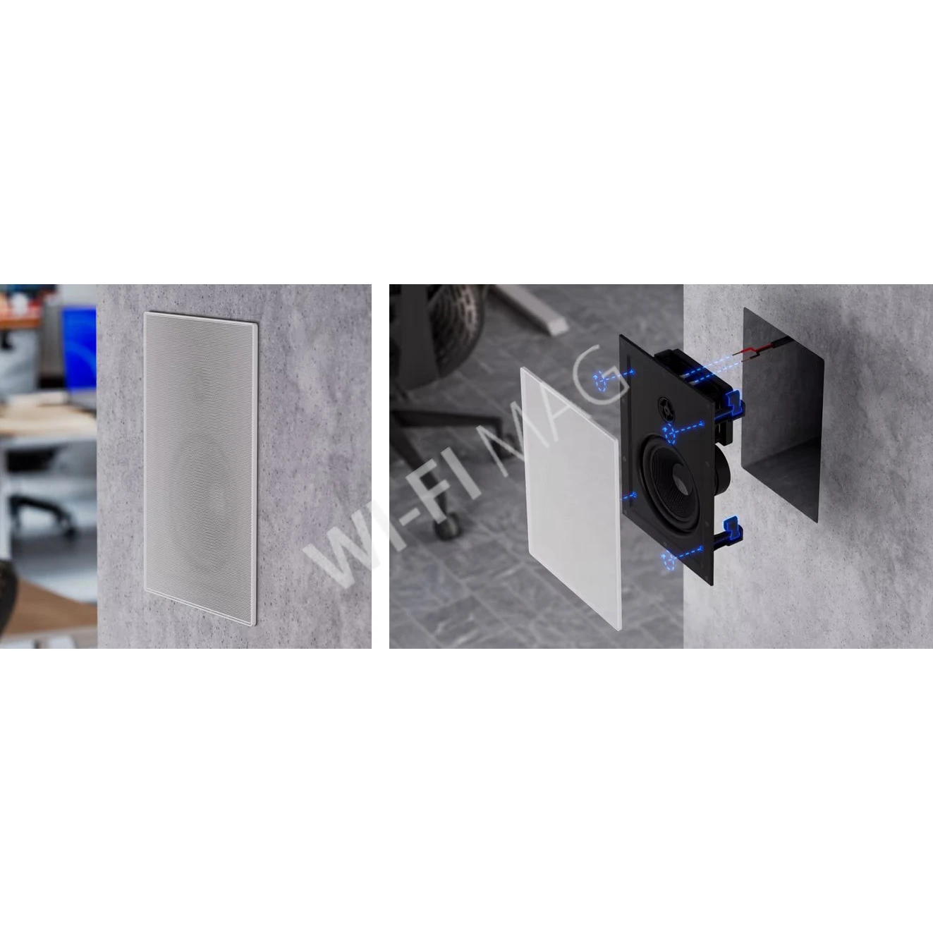 Ubiquiti In-Wall Speaker, встраиваемый в стену динамик