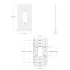 Ubiquiti Doorbell Lite Gang Box Mounting Plate White, белая монтажная пластина для видеодомофона UVC-Doorbell-Lite