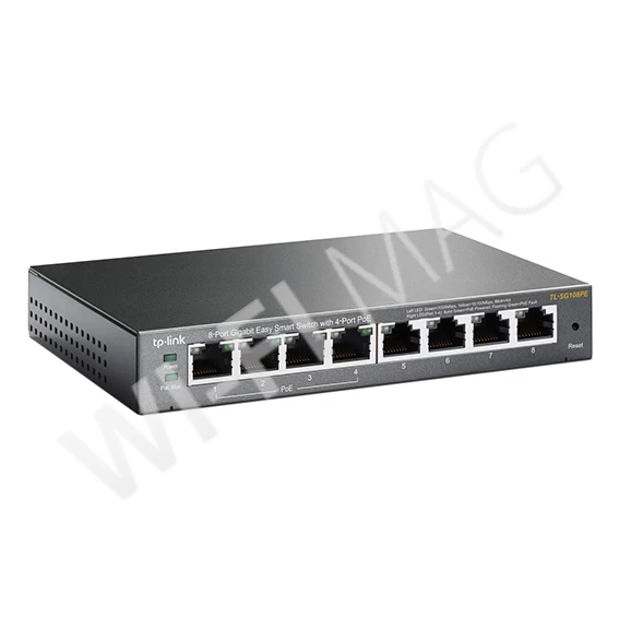 TP-Link TL-SG108PE, 8‑портовый коммутатор с 4 портами PoE