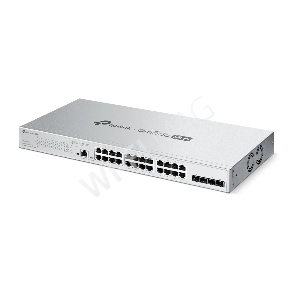 TP-Link S5500-24GP4F, 4 SFP и 24 порта 1 Гбит/с PoE+ линейки Omada Pro управляемый коммутатор