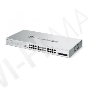 TP-Link S5500-24GP4F, 4 SFP и 24 порта 1 Гбит/с PoE+ линейки Omada Pro управляемый коммутатор