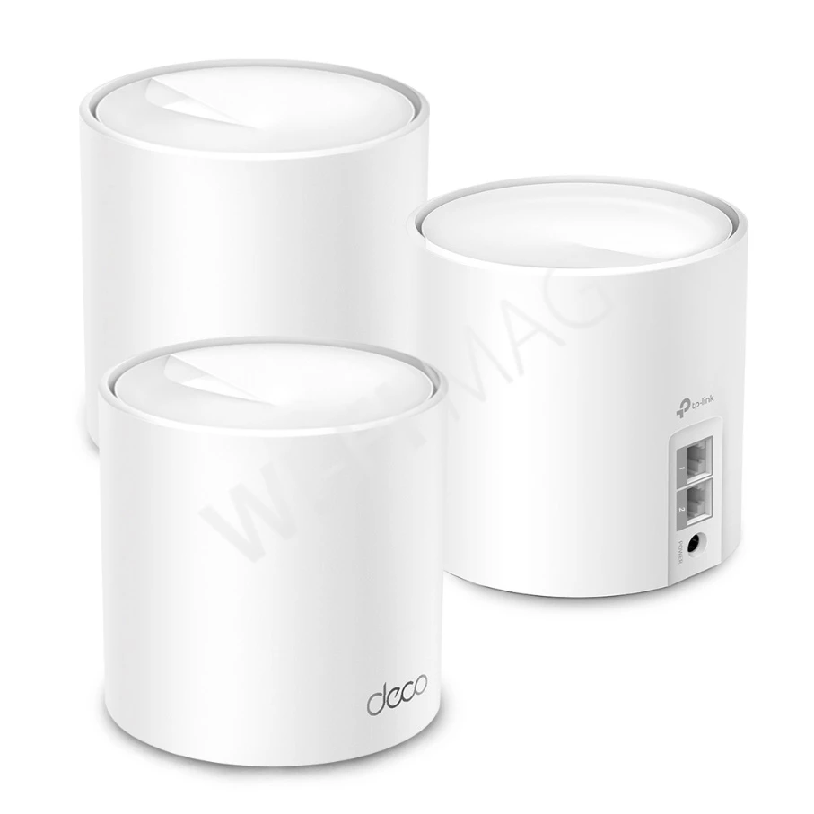 TP-Link Deco X10 AX1500 (3-pack), двухдиапазонная Mesh-система Wi-Fi 6 (3 устройства)