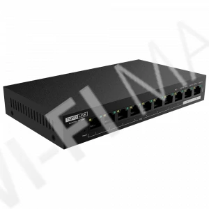 Totolink SW1008P, 8-портовый(10/100 Мбит/с) неуправляемый коммутатор PoE + 2 Gigabit порта