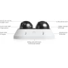 Ubiquiti UniFi AI Multi Sensor 2 Camera White, 16 Мп белая уличная PoE+ с 2-мя объективами и 2,33-кратным зумом IP-видеокамера