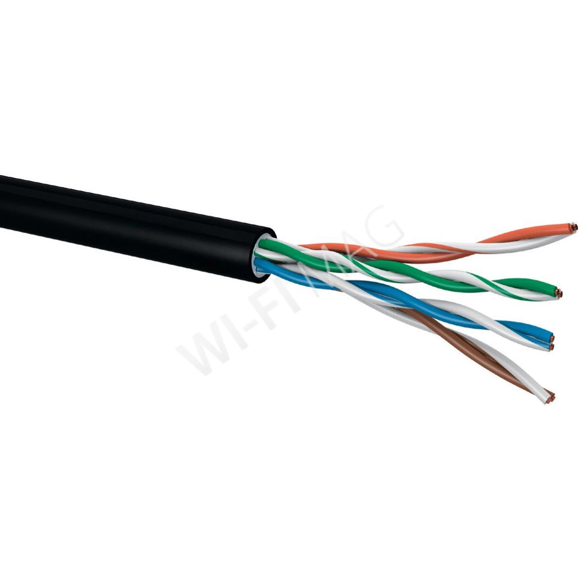 Кабель Conexpro UTP, CAT5e, PE, 24AWG, 6мм, 100м, черный