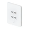 Ubiquiti Vertical 4-Port Paintable Keystone Wall Plate (4-pack) вертикальные панели с 4-мя слотами Keystone (4 штуки)
