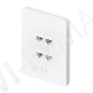 Ubiquiti Vertical 4-Port Paintable Keystone Wall Plate (4-pack) вертикальные панели с 4-мя слотами Keystone (4 штуки)