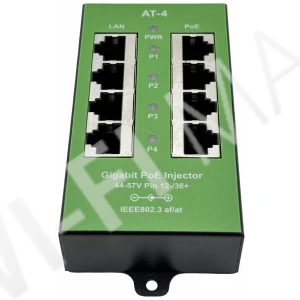 Conexpro POE-PAN4-GBM-AF/AT, 4-портовый гигабитный 802.3af/at PoE-инжектор
