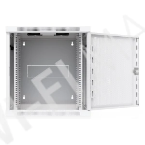 Ubiquiti 12U Rack Cabinet Perforated Front Door Swing (700 мм) двухсекционный стоечный шкаф 12U с 2-мя вентиляторами и перфорированной дверцей