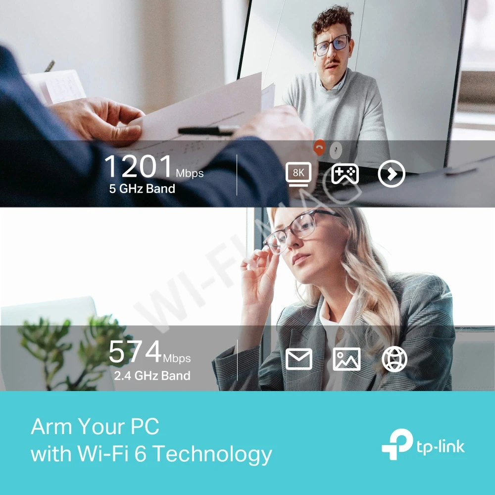 TP-Link Archer TX35U Plus AX1800, двухдиапазонный USB-адаптер Wi-Fi 6