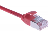 Кабель патч-корд Masterlan Comfort patch cable U/FTP, Cat6A, extra slim, LSZH, 0.25 м, экранированный, красный
