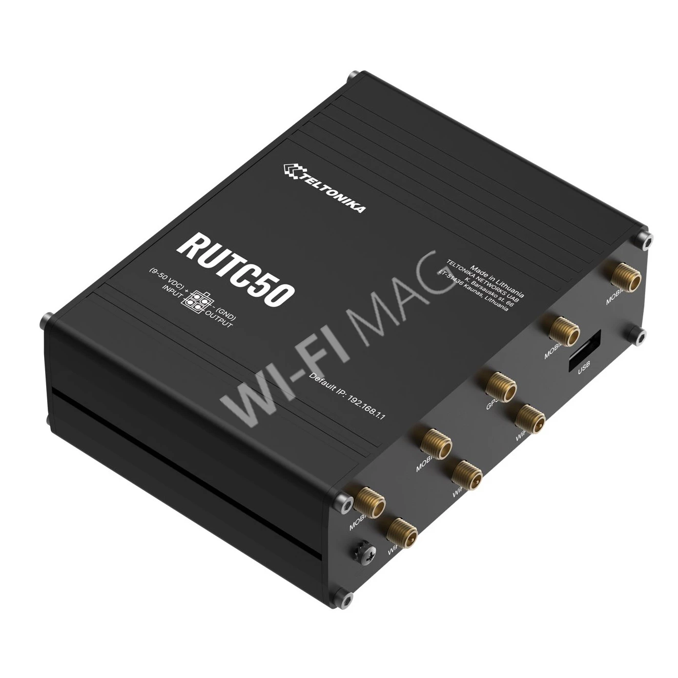Teltonika RUTC50, двухдиапазонный промышленный маршрутизатор 5G Wi-Fi 6