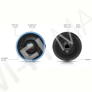 Ubiquiti UniFi Video Camera AI DSLR (17 мм) 10 Мп 4K PoE с широкоугольным объективом M43 IP-видеокамера