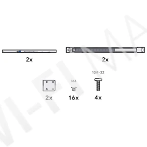 Ubiquiti UniFi Sliding Rack Rails, выдвижные направляющие для стоечного оборудования UniFi
