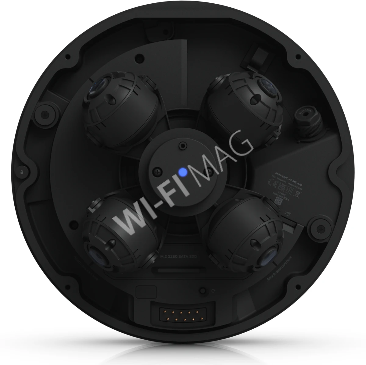 Ubiquiti UniFi AI Multi Sensor 4 Camera Black, 32 Мп черная уличная PoE++ с 4-мя объективами и 2,33-кратным зумом IP-видеокамера