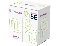 Кабельная продукция Кабель Conexpro UTP, CAT5e, PVC, 24AWG, 5мм, 305м, CCA, серый