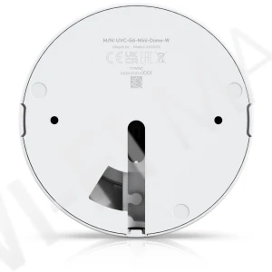 Ubiquiti UniFi G6 Mini Dome Camera White, 8 Мп PoE с двусторонней аудиосвязью и ночным видением белая IP-видеокамера