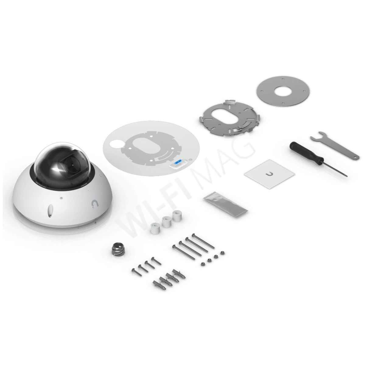 Ubiquiti UniFi G6 Pro Dome Camera White, 8 Мп уличная PoE+ с 2,36-кратным зумом и слотом для MicroSD белая IP-видеокамера