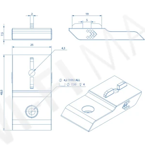 Teltonika Surface Mounting Kit (PR5MEC12) комплект для монтажа на плоскую поверхность