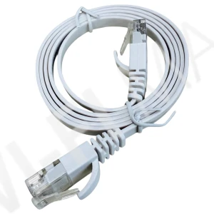 Dataway CAT6A UTP FLAT SLIM (1 метр) плоский белый патч-корд