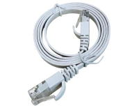 Кабельная продукция Dataway CAT6A UTP FLAT SLIM (1 метр) плоский белый патч-корд