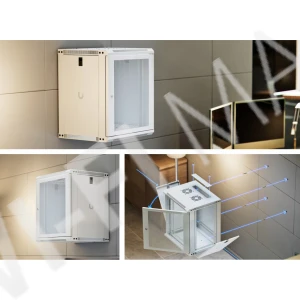 Ubiquiti 12U Rack Cabinet Perforated Front Door (450 мм) стоечный шкаф 12U с 2-мя вентиляторами и перфорированной дверцей