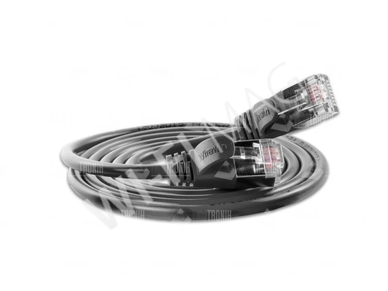 Кабель Wirewin SLIM LIGHT STP Cat.6, 1.0 м, черный