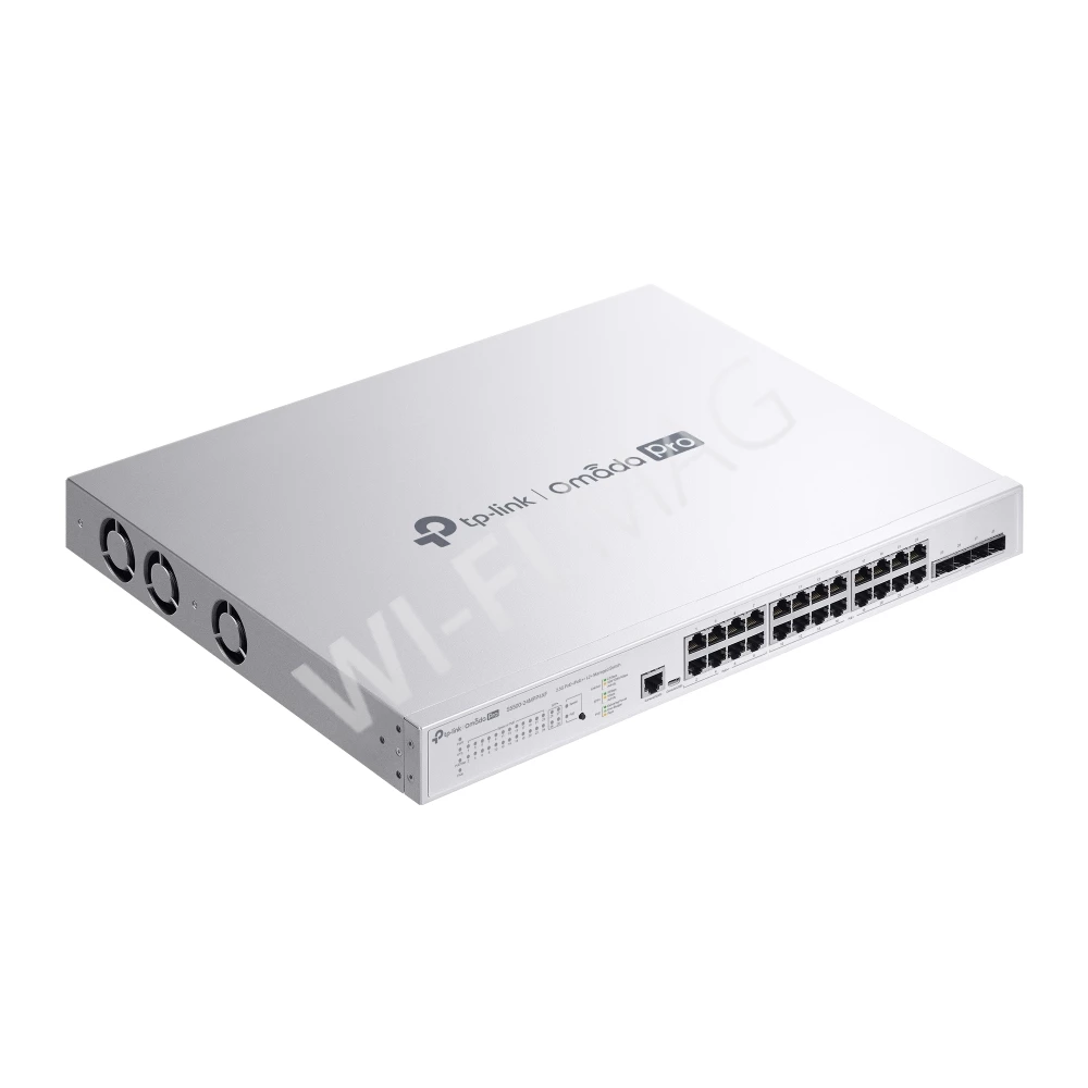 TP-Link S5500-24MPP4XF, 4 SFP+ и 24 порта 2,5 Гбит/с (8 PoE++, 16 PoE+) линейки Omada Pro управляемый коммутатор