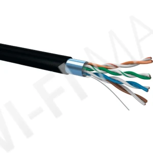 Кабель Conexpro FTP, CAT5e, PE, 24AWG, 6.3мм, 305м, черный