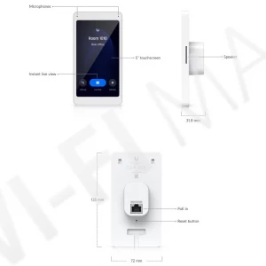 Ubiquiti UniFi Access Intercom Viewer (3-pack), комплект из 3-х дисплеев для подключения к видеодомофону UA-Intercom с двусторонним аудио
