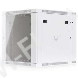 Ubiquiti 12U Rack Cabinet Glass Front Door Swing (700 мм) двухсекционный стоечный шкаф 12U с 2-мя вентиляторами и стеклянной дверцей