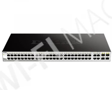 D-Link DGS-1210-52/FL, управляемый с 48 портами 1 Гбит/с и 4 комбо-портами SFP коммутатор