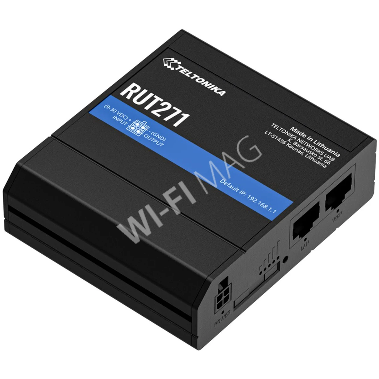 Teltonika RUT271 RedCAP 5G Router, промышленный 5G маршрутизатор Wi-Fi 4
