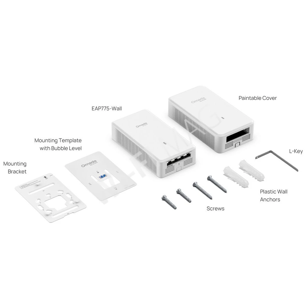 TP-Link EAP775-Wall BE9300, трехдиапазонная точка доступа Omada Wi-Fi 7 с поддержкой PoE