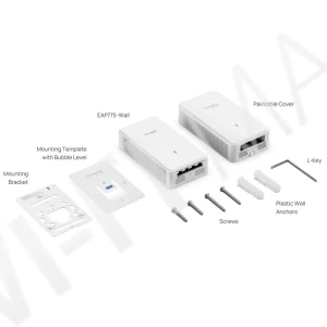 TP-Link EAP775-Wall BE9300, трехдиапазонная точка доступа Omada Wi-Fi 7 с поддержкой PoE