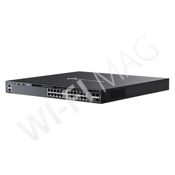 TP-Link SG6428XHP, 24-порта 1 Гбит/с PoE+ и 4 порта SFP+ стекируемый управляемый коммутатор Omada