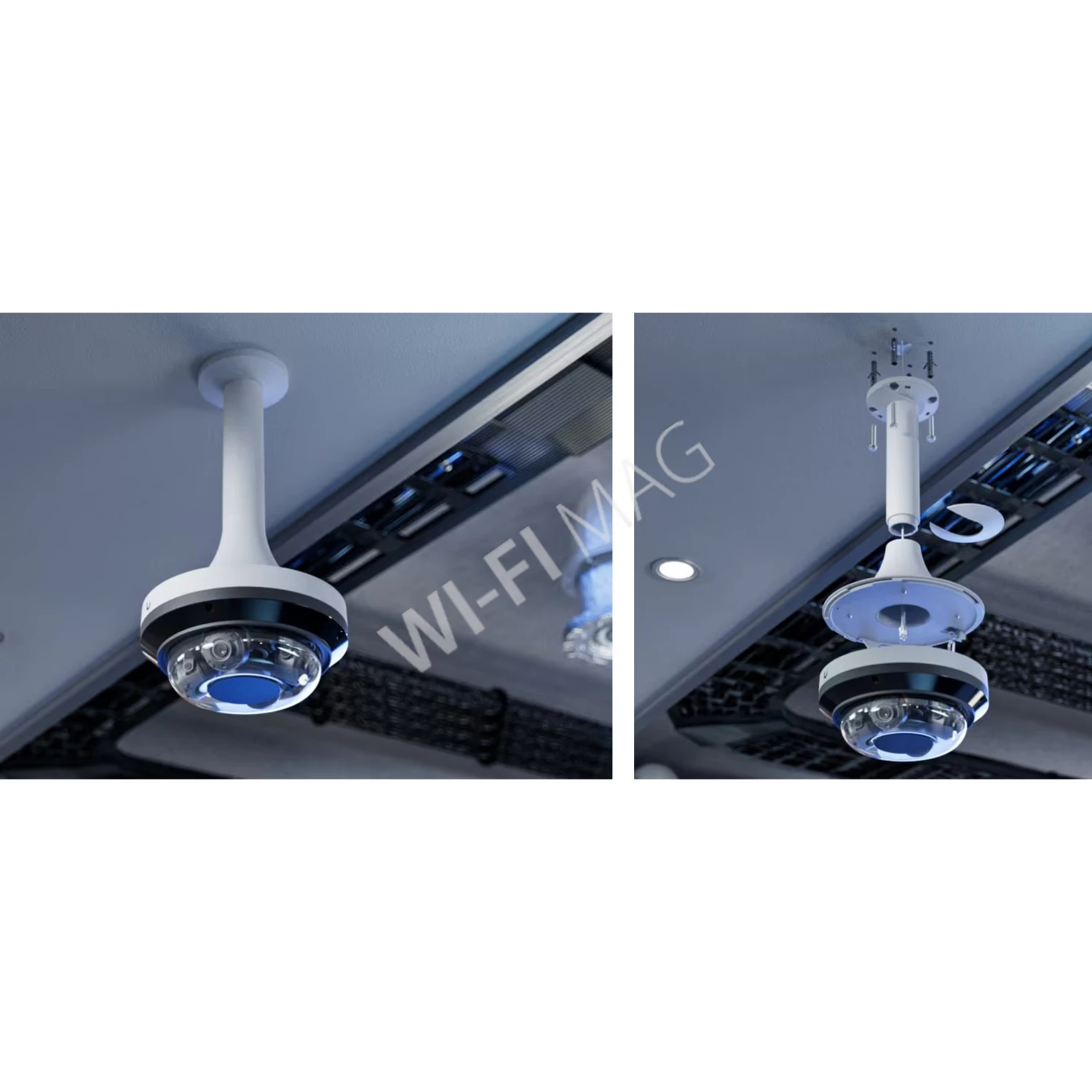 Ubiquiti AI Multi Sensor 4 Camera Pendant Mount White, белый подвесной кронштейн для камер UVC-AI-MS-4