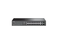 Управляемые коммутаторы с PoE TP-Link ES220GP Omada, 2 SFP и 18 портов RJ45 1 Гбит/с (16 PoE+) управляемый коммутатор