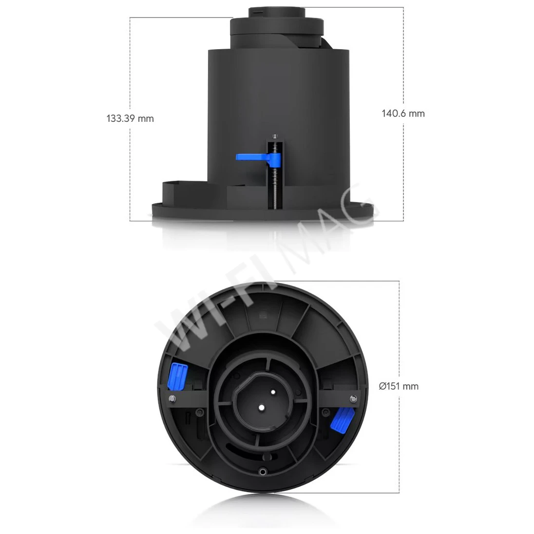 Ubiquiti G6 PTZ In-Ceiling Mount Black, черный  кронштейн для скрытого монтажа в потолок камеры UVC-G6-PTZ