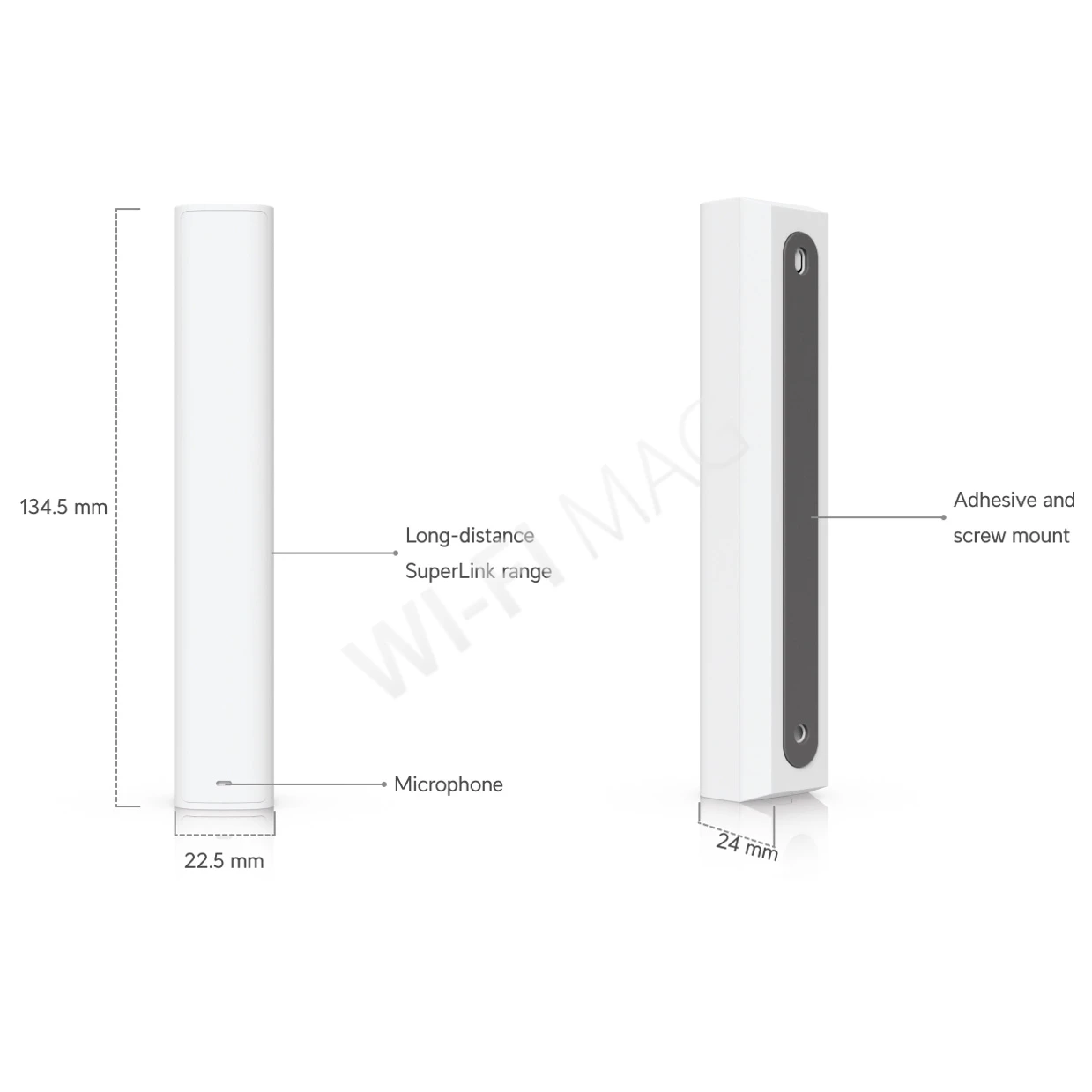 Ubiquiti UniFi Protect Glass Break Sensor SuperLink, датчик движения с системой обнаружения разбития стекла