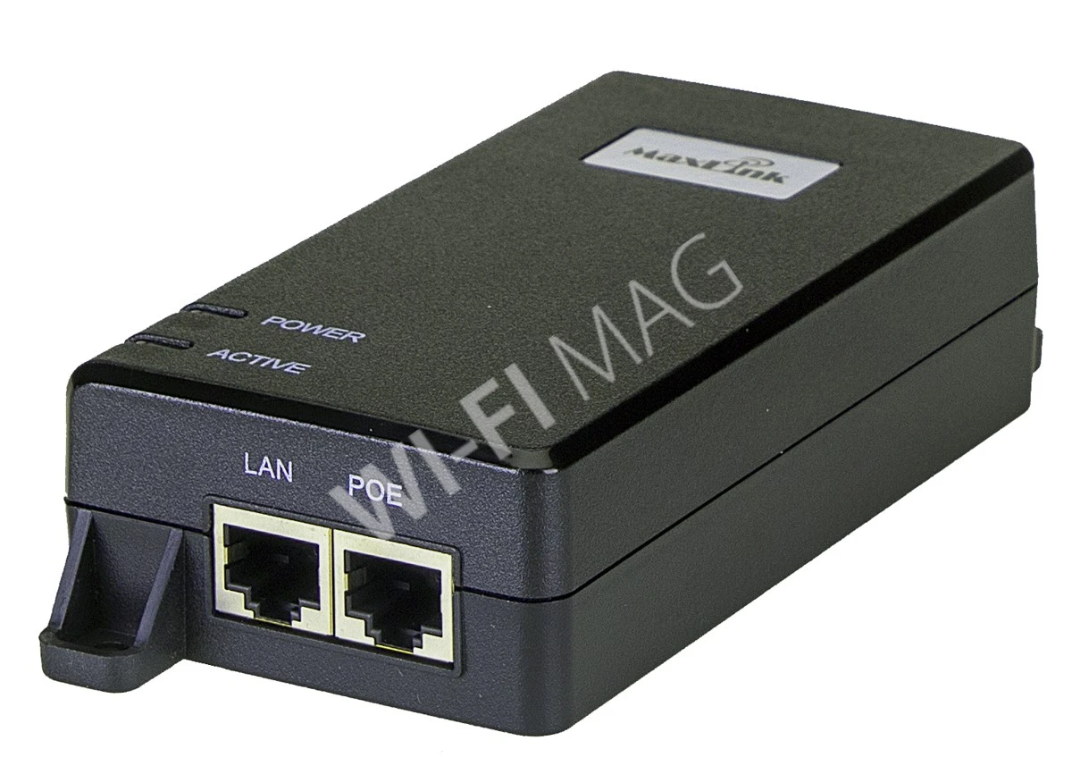 Блок питания Max Link MAXPI60-10G 802.3af/at/bt, 55V, 1.1A, 60W, 10Gigabit PoE Injector инжектор питания