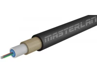 Masterlan Air1 fiber optic cable - 4vl 9/125, air-blowen, SM, HDPE, G657A1, 1m, одномодовый оптический кабель, чёрный
