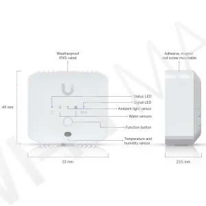 Ubiquiti UniFi Protect Environmental Sensor SuperLink, автономный датчик окружающей среды