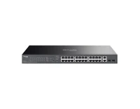 Управляемые коммутаторы с PoE TP-Link ES228GP Omada, 2 SFP и 26 портов RJ45 1 Гбит/с (24 PoE+) управляемый коммутатор