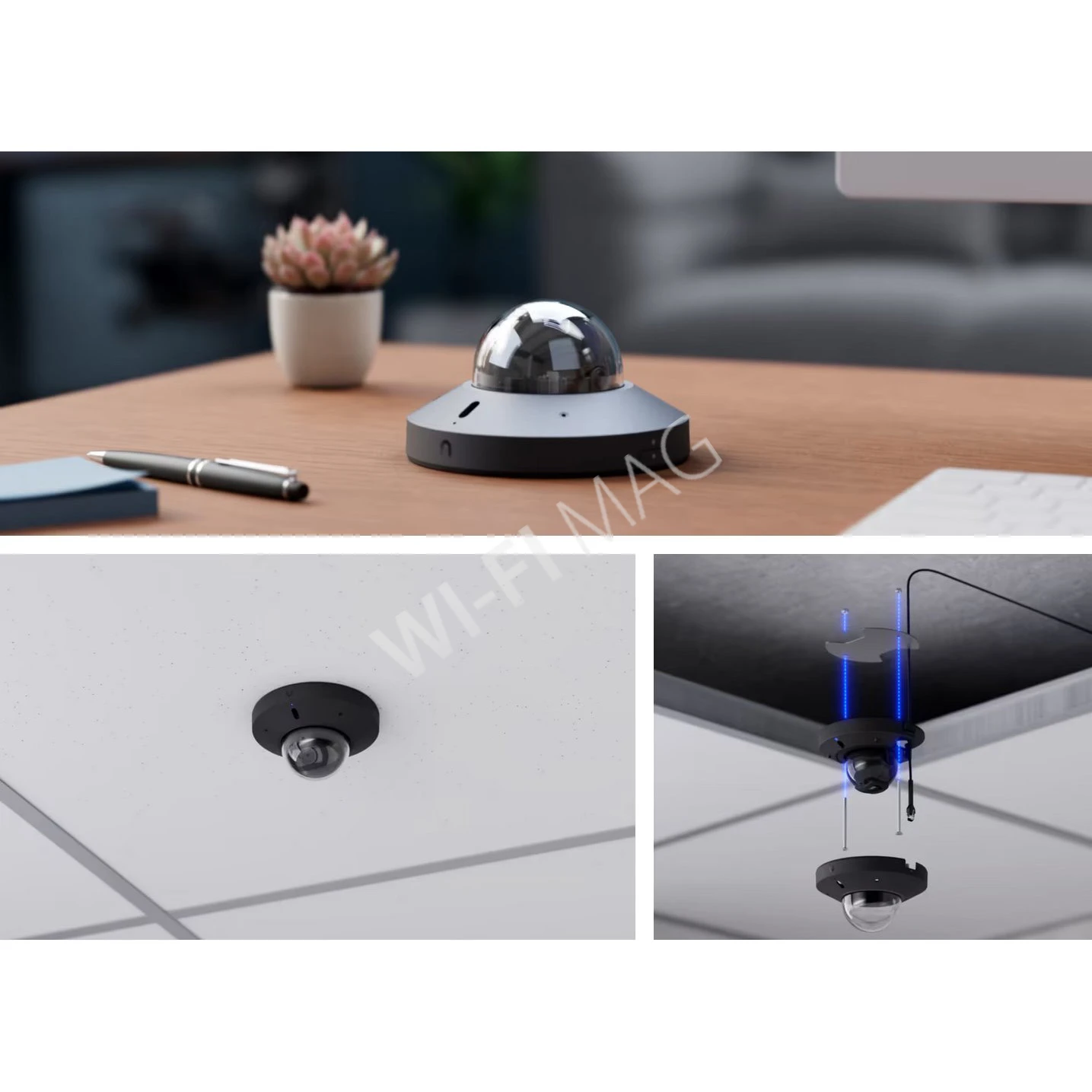 Ubiquiti UniFi G6 Mini Dome Camera Black, 8 Мп PoE с двусторонней аудиосвязью и ночным видением черная IP-видеокамера