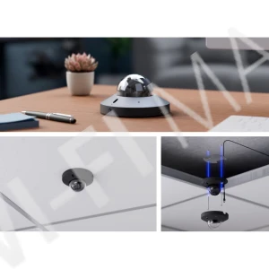 Ubiquiti UniFi G6 Mini Dome Camera Black, 8 Мп PoE с двусторонней аудиосвязью и ночным видением черная IP-видеокамера