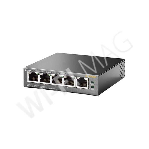 TP-Link TL-SF1005P, 5-портовый (10/100 Мбит/с)  коммутатор с 4 портами PoE+