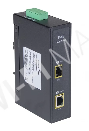 Блок питания Max Link DIN60F PoE injektor - 44-57VDC, 802.3af/at/bt, 55V, 1.1A, 60W, 1xSFP, 1Gbit инжектор питания