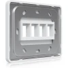 Ubiquiti Horizontal 4-Port Paintable Keystone Wall Plate (4-pack) горизонтальные панели с 4-мя слотами Keystone (4 штуки)